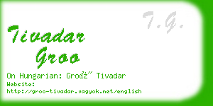 tivadar groo business card